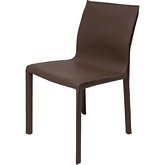 Colter Armless Dining Chair in Mink Leather